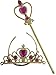 FashionModa4U Scandinavian Princess Girls Costume Dress, Tiara, Wand, Necklace and Hair Clip
