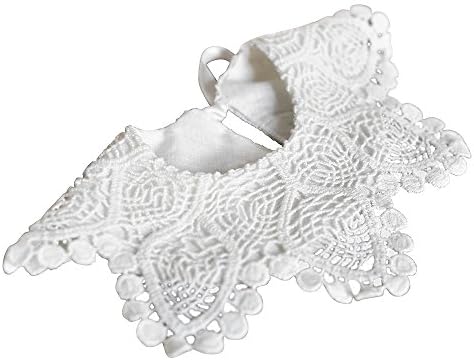 The MoneyPenny Cream Lace Dribble Bib for girls with Ribbon ,100% Cotton