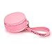Putee® Silicone Macaron Shape Coin Purse Waterproof Change Purse Pouch Wallet with Zipper (Pink)