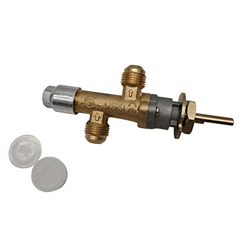 MENSI Propane fire pit/fireplace flame failure safety valve with inlet and outlet 3/8' flare thread