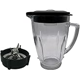 Replacement Pro1200 blender jar with blade and bottom,Compatible with Oster Pro 1200 Blenders (BLSTMB-CBG, BLSTMB-CBF, BLSTMB-BBG) and Oster Master Series Blender(BLSTJJ-GPB-000,BLSTTM-GM0-000)