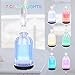 COSVII Mini Air Humidifier,200ml Ultrasonic Cool Mist Humidifier with 7 Colors Night Light and Auto Shut-Off for Bedroom Desk Office Travel Car Room (White)