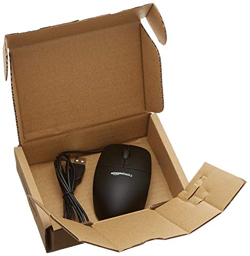 3 AmazonBasics+3+Button+Wired+Mouse+Black