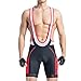 Santic Mens Cycling Bib Shorts Padded Mens Padded Biking Shorts Cycle Bib Tights with Color-Blocking UPF 50+