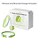 Sound Force Single Earbud Wireless Bluetooth 4.1 For Women Men. LQQK And Feel Amazing. Works On Apple Android Cell Phone - Mic For Hands Free Calling- 5 incredible Colors And USB Bracelet Charger