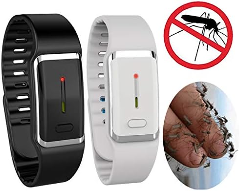 Anti-Mosquito Repellent Band,Fheaven Electronic Mosquito Repellent Bracelet Sonic Mosquito Repellent Waterproof Smart Watch for Pregnant Women Baby (white)