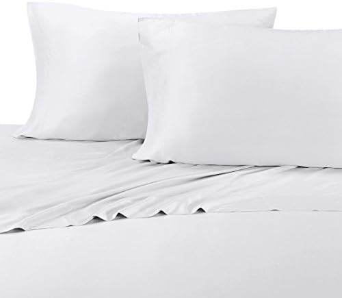 TENCEL EUCALYPTUS ABRIPEDIC SOFT &amp; COOL SHEETS Luxurious &amp; Breathable made from Sustainable 100% Tencel Fiber from Eucalyptus Trees, fits up to 18" deep Mattress (White, King)