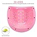 UV LED Nail Lamp for Gel - 72W LED Nail Dryer with AUTO Sensor & 4 Timer, UV Gel Curing Lamp for Polish Nails and Toe Nail Curing Light, for Salon & Home, Pink