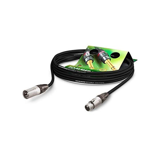 Sommer Cable AES/EBU - DMX512 110 Ohms SC-Binary 234 MKII XLR Male 3 Point Neutrik NC3MXX / XLR Female 3 Point Neutrik NC3FXX, Black (15 m)
