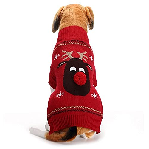 ABRRLO dog costumes dog clothing cotton sweater party Halloween day winter coat knitted pullover dress up pet dog sweater pet costume fashion holiday party puppy gift for dogs