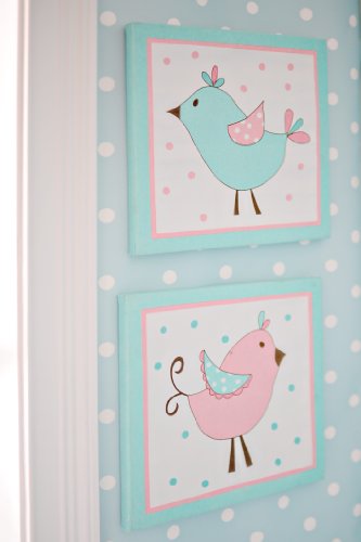 My Baby Sam 2 Piece Pixie Baby Wall DÃ©cor, Aqua