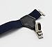 JAIFEI High-End Sock Garters- Premium 2-Pack Double Sturdy Clip Sock Suspenders For Cotton & Silk Socks (Navy)