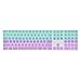 TOP CASE - Faded Ombre Ultra Thin Silicone Soft Keyboard Cover Compatible with Apple Magic Keyboard with Numeric Keypad Model: MQ052LL/A A1843 (US Layout, 2017 Released) - Hot Blue & Purple