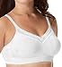 Just My Size Women's Side & Back Smoothing Wire Free Plus Size Bra (1259), White, 44B
