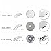 45mm Rotary Cutter Set for Sewing Fabric Leather Quilting Tools with 5 Replacement Pinking Rotary Blades