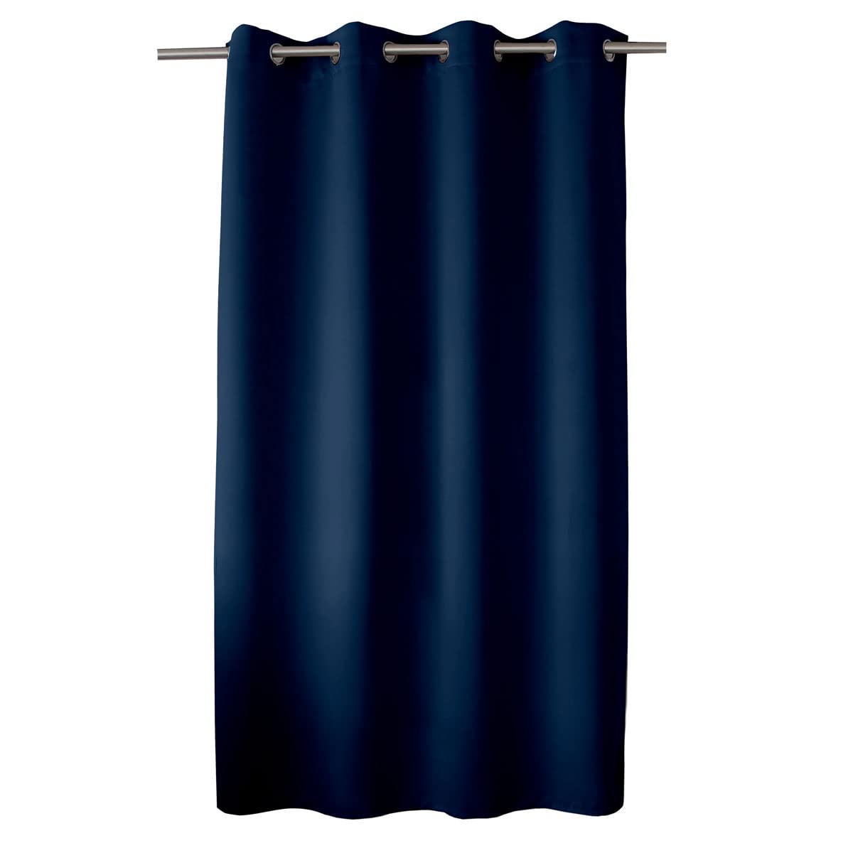 Enjoy Home Basic Blackout Curtain 8 Silver Eyelets Diameter 4 cm 100% Polyester Oeko-TEX Certified Fabric 140 x 180 cm Navy Blue — image 1