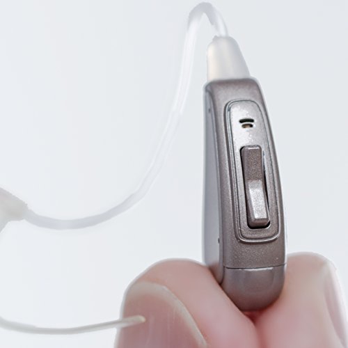 Otofonix Personal Sound Amplifiers, Digital Hearing Amplifiers, Noise Cancellation and Volume Control (Pair, Gray)