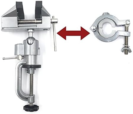 New Asahi Bench Vises 360° Clamp Table Grinder Holder Drill Dremel For Rotary Tool Craft Model Electronics Hobby Tools Metal Working Jewelry Making Tool