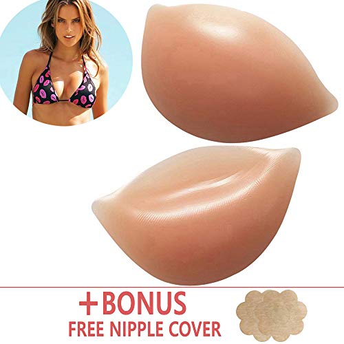 Silicone Bra Inserts Breast - Waterproof Enhancers Bra Inserts A to C Cup for Swimsuits & Bikini Push-up Molding Pad