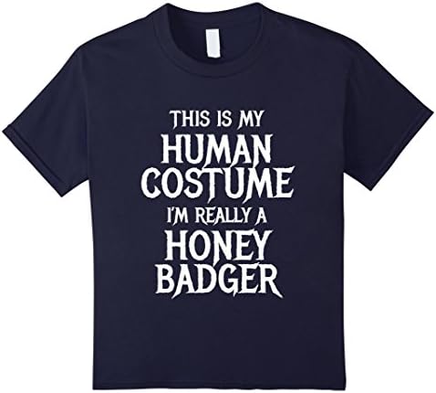 Kids Honey Badger Halloween Costume for women men kids easy funny 12 Navy