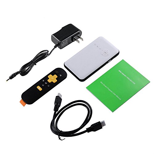 Braceus Ultra-Thin Portable Projector HDMI Mini DLP HD Projector Wifi for iPhone Android