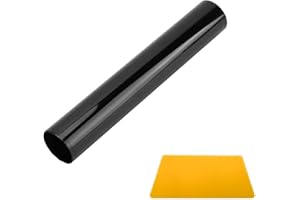 Kewucn Car Window Sun Visor Strip Tint Film, Auto Tint Film for UV Rejection and Heat Reduction, Front Windshield Solar Protection Film for Shading and Filtration, Car Accessories (Black)