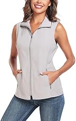 MISS MOLY Women's Lightweight Vest Casual Zipper