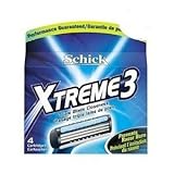 Schick Xtreme3 Triple Blade Razor Refill (4 cartridges)