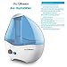 PurSteam 4.5L CoolMist Humidifier,LED Disp, Adj Auto-Off Timer,Temp and Humidity Displays,Aroma Tray for Essential Oils, Nightlight,Auto Shut-Off & Humidity Level Setting