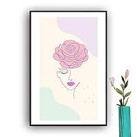 Framed Canvas Wall Art Picasso Poster Print of Woman Canvas Prints Home Artwork Decoration for Living Room,Bedroom - 16x24 inches