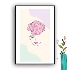 Framed Canvas Wall Art Picasso Poster Print of Woman Canvas Prints Home Artwork Decoration for Living Room,Bedroom - 16x24 inches