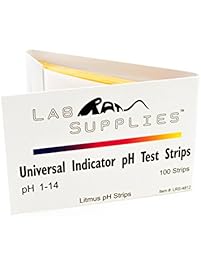 Litmus pH Test Strips, Universal Application (pH 1-14), 2 Packs of 100 Strips