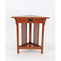 Wayborn Home Furnishing Corner End Table in Birchwood, Brown