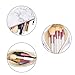 Whaline 2 Pieces Marble Cosmetic Makeup Bag Brush Holder Travel Storage Case Portable Toiletry Pouch Coin Purse with Gold Zipper for Women and Girl