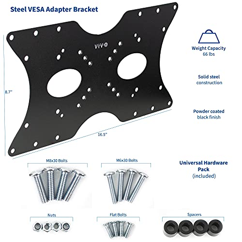 VIVO Steel VESA LCD LED TV Mount Adapter Plate Bracket for Screens 32