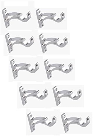 Homeplus Curtain Knob Bracket Rod Heavy Support Bracket 10 Pcs