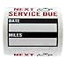 Oil Change Reminder Stickers / 250 Clear Window Automotive Mechanic Labels / 2