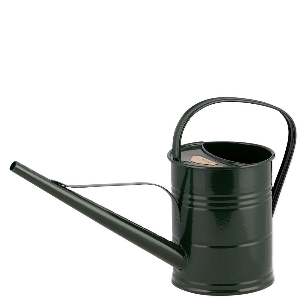 PLINT 1.5L Watering Can - Modern Style Watering Pot for Indoor and Outdoor House Plants - Coloured Galvanised Powder Coated Steel - Metal Design With Narrow Spout And High Handle - (Green)