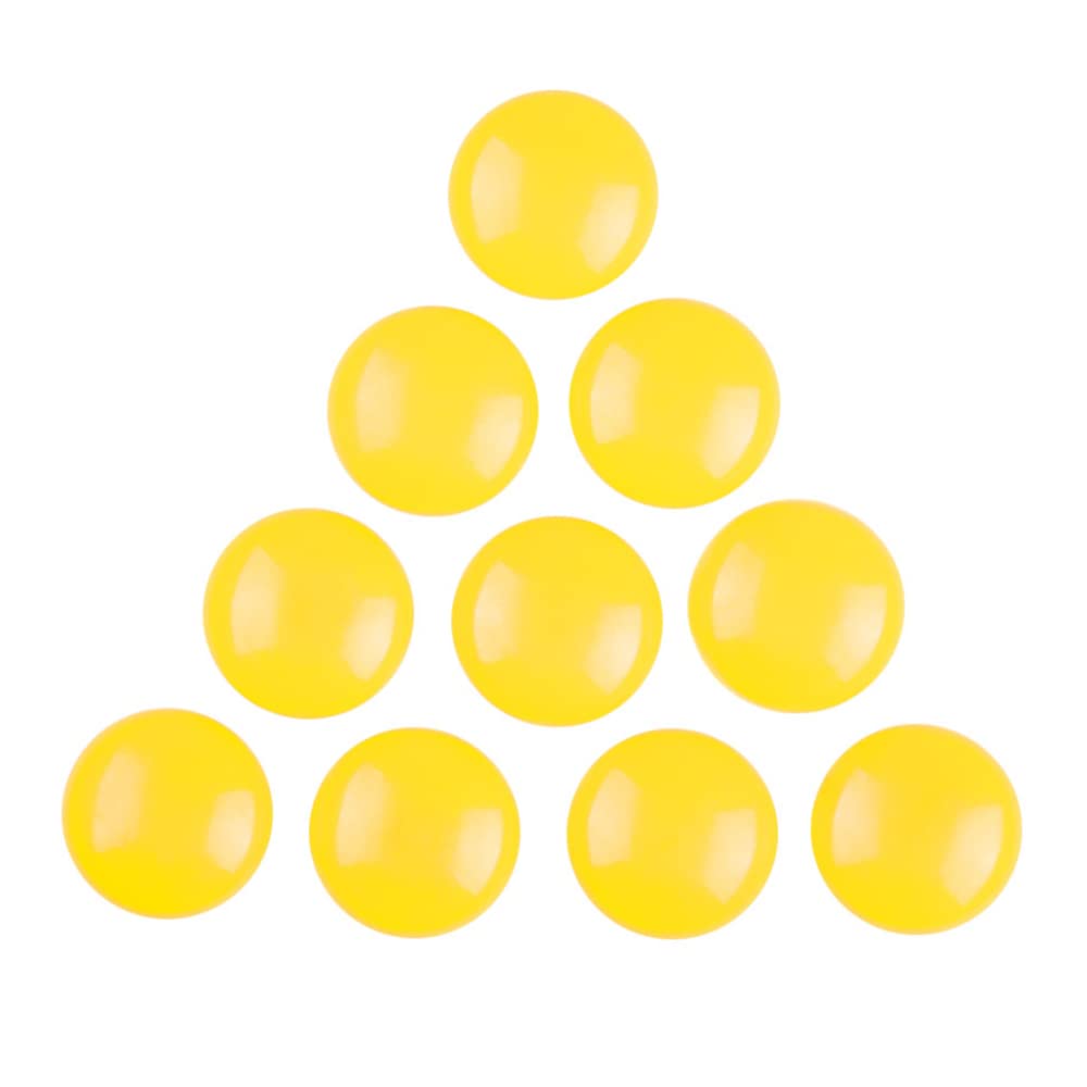 10/20/50/100Pcs Office Magnets, 30 mm Notice Board Planning Magnets, Red/Yellow/Orange/Purple/Green Refrigerator and Whiteboard Magnets Magnetic Button (20Pcs Yellow)