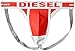 Diesel Men's Jacky Fresh and Bright Cotton Modal Jock Strap, Red, Small