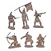 Plains Indian Warriors Plastic Army Men: 12 piece set of 54mm Figures - 1:32 scale