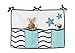 Sweet Jojo Designs 9-Piece Turquoise, Navy Blue and White Whale Nautical Ocean Baby Boys or Girls Crib Bedding Set With Bumper