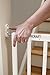 Storkcraft Easy Walk-Thru Wooden Safety Gate, White Adjustable Baby Safety Gate For Doorways and Stairs, Great for Children and Pets