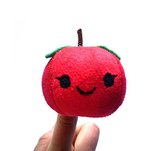 callm Finger Puppet, Fruits and Vegetables Finger Puppet Plush Child Baby Early Education Toys Gift (Multicolor)