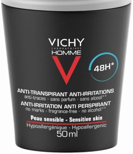 Homme Déodorant Roll-On Anti-Transpirant 48H Peaux Sensibles