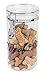 IRIS Acrylic Woof Pet Treat Jar, Black