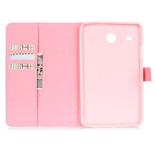 Galaxy Tab E 8.0 Case-UUcovers Slim Stand Soft TPU Flip Case Wallet Cover with Card Slots for Samsung Galaxy Tab E 8.0 SM-T377 4G LTE Verizon/SM-T375 Tablet-Never Stop