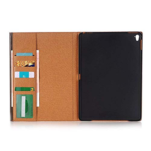 iPad Mini 4 Cover, YiMiky PU Leather Case Slim Full Body Protective Cover Ultra Slim Book Style Folio Stand with Card Slots Magnetic Smart Case Cover for 7.9 inch iPad Mini 4 - Brown