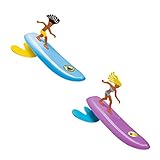 Surfer Dudes Wave Powered Mini-Surfer and Surfboard Toy - 2 Pack - Alice and Hank