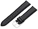 Hadley-Roma 20mm 'Men's' Leather Watch Strap, Color:Black (Model: MSM725RA 200)